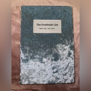 Limited Edition handcrafted Velvet “The Gratitude List” journal. From Europe
